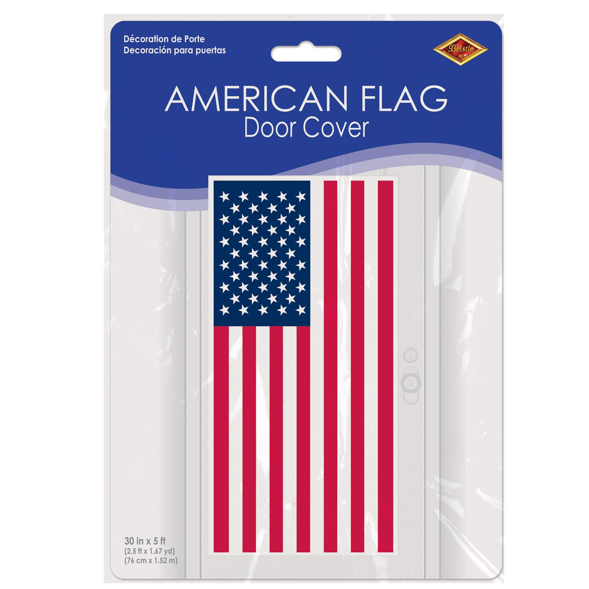 Beistle 5ft. x 30" American Flag Door Covers, 2ct.